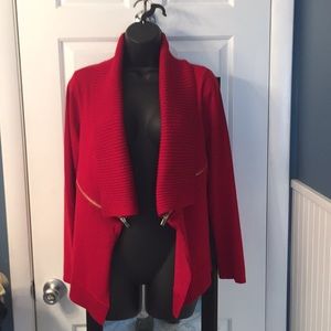 INC cherry red sweater.